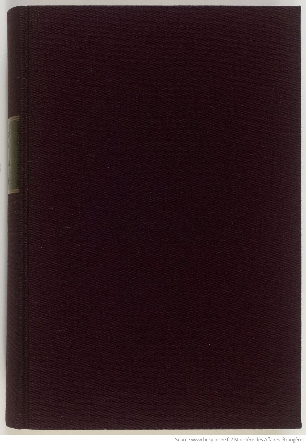 Statistique générale de la Tunisie 1925 / Régence de Tunis, direction générale de l'agriculture, du commerce et de la colonisation - vue 1 - page NP