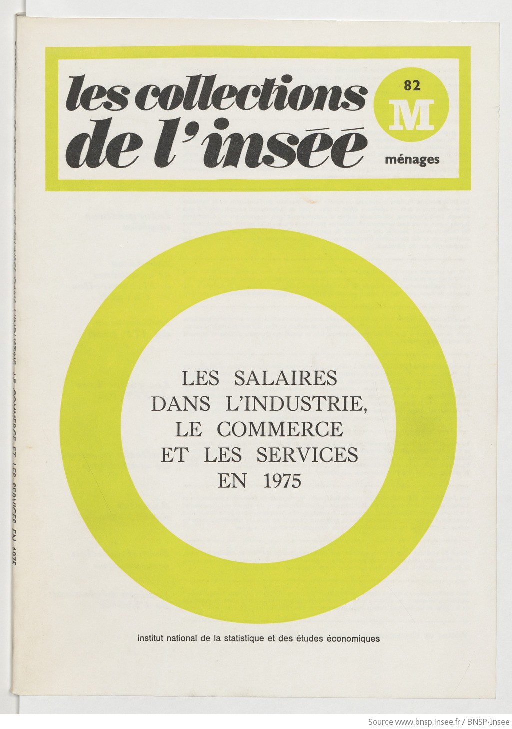 Les Salaires dans l'industrie, le commerce et les services en 1975 / Institut national de la statistique et des études économiques - vue 1 - page NP