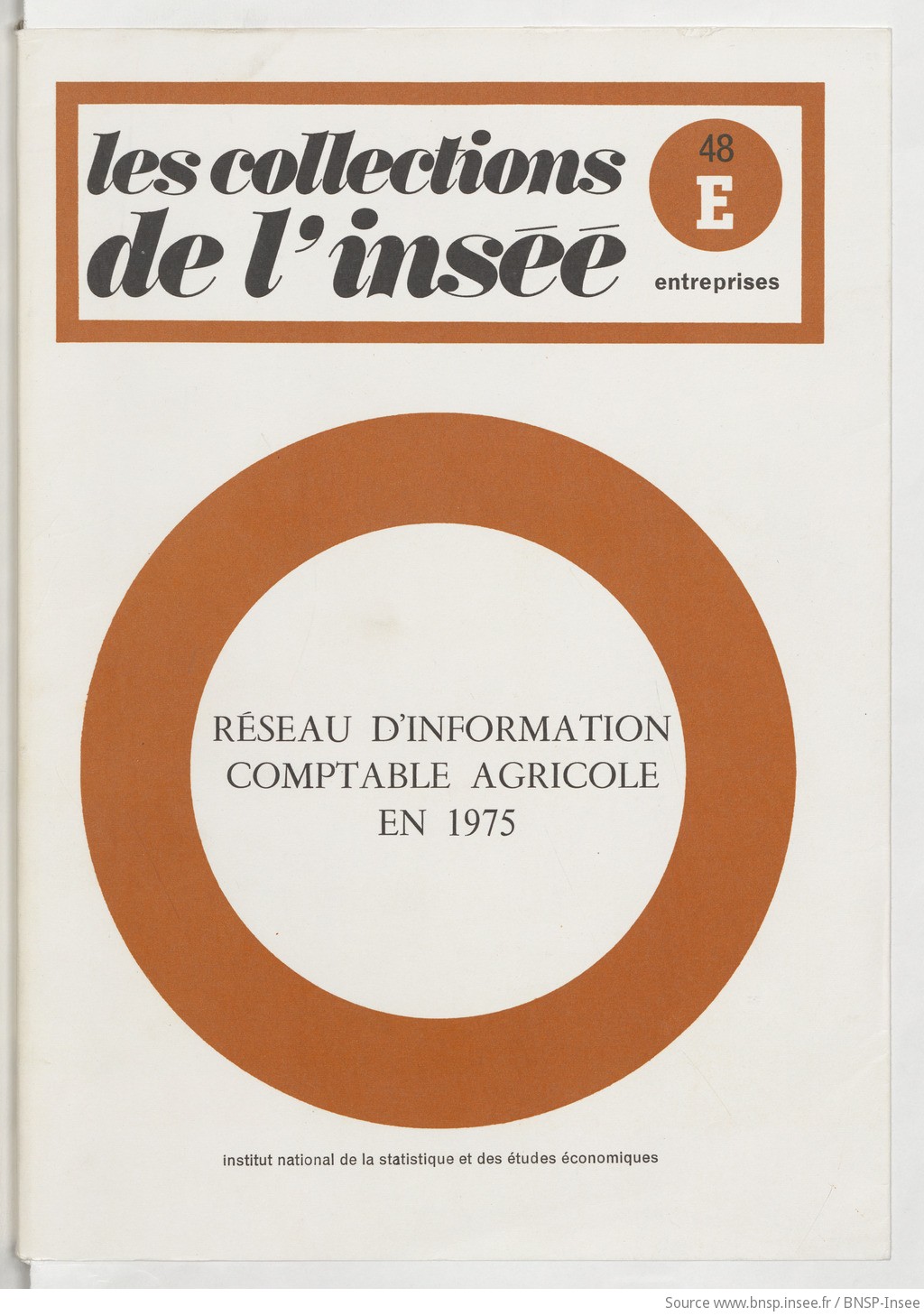Réseau d'information comptable agricole en 1975 / Institut national de la statistique et des études économiques - vue 1 - page NP