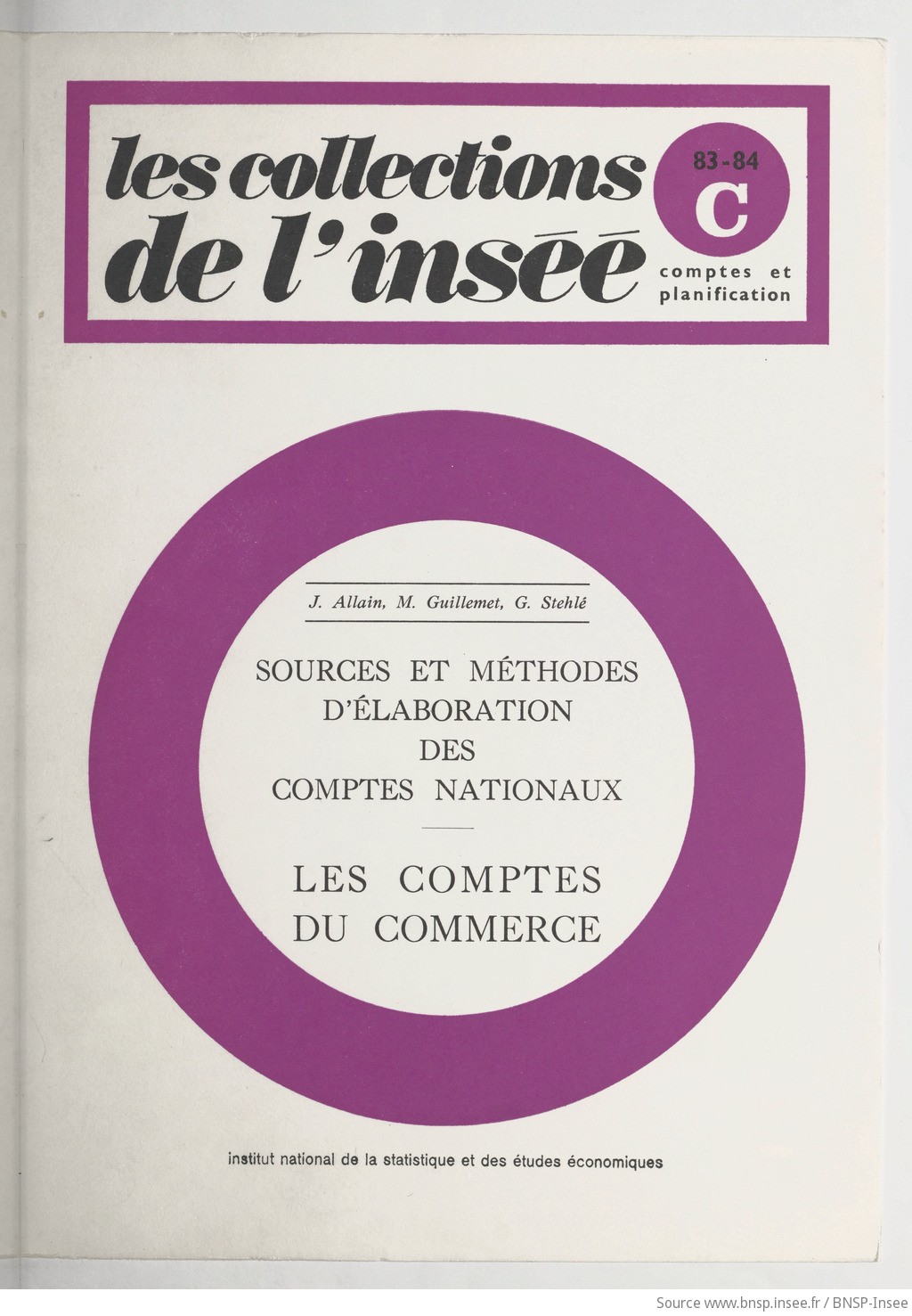 Sources et méthodes d'élaboration des comptes nationaux : les comptes du commerce / Institut national de la statistique et des études économiques - vue 1 - page NP