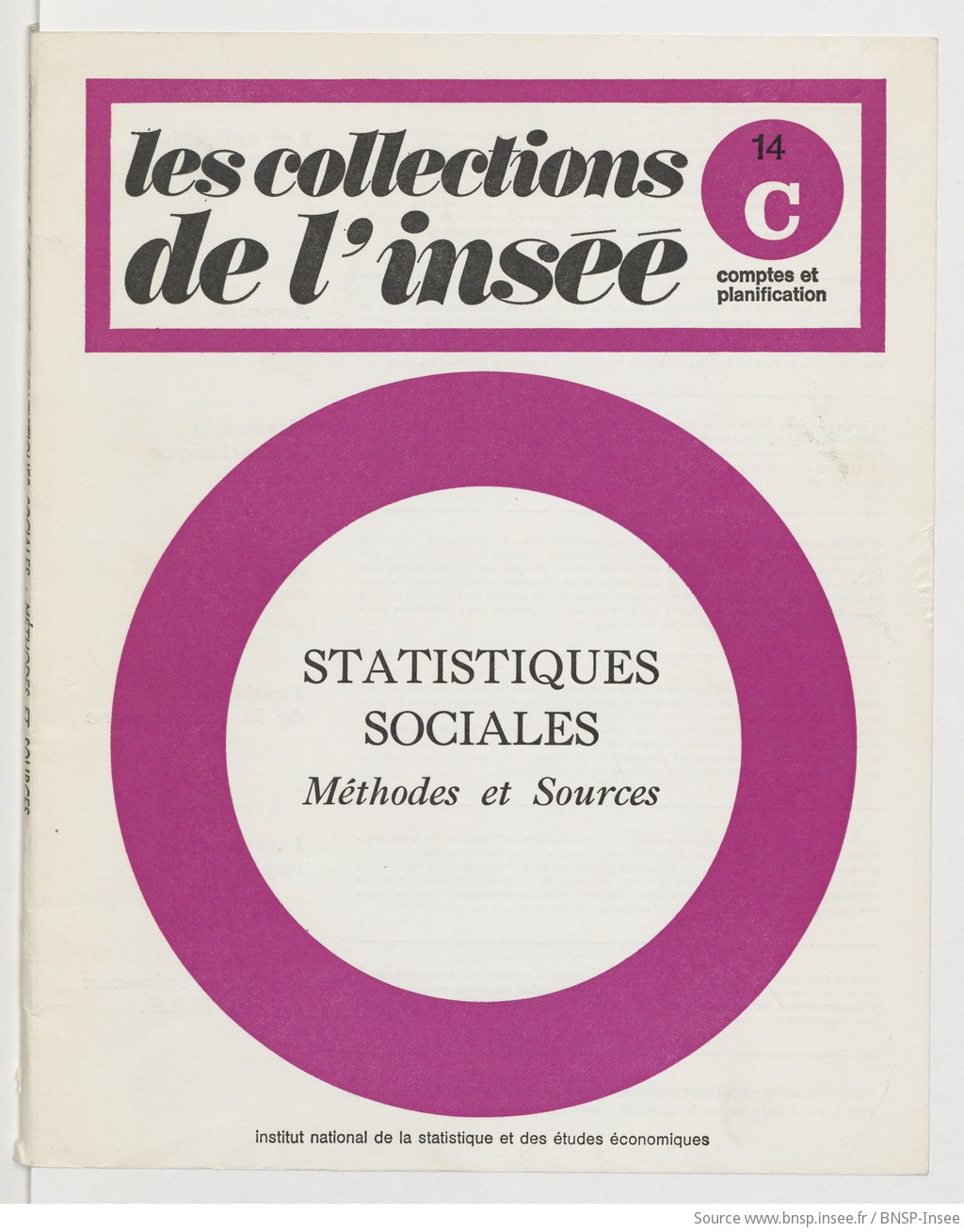 Statistiques sociales, méthodes et sources - vue 1 - page NP