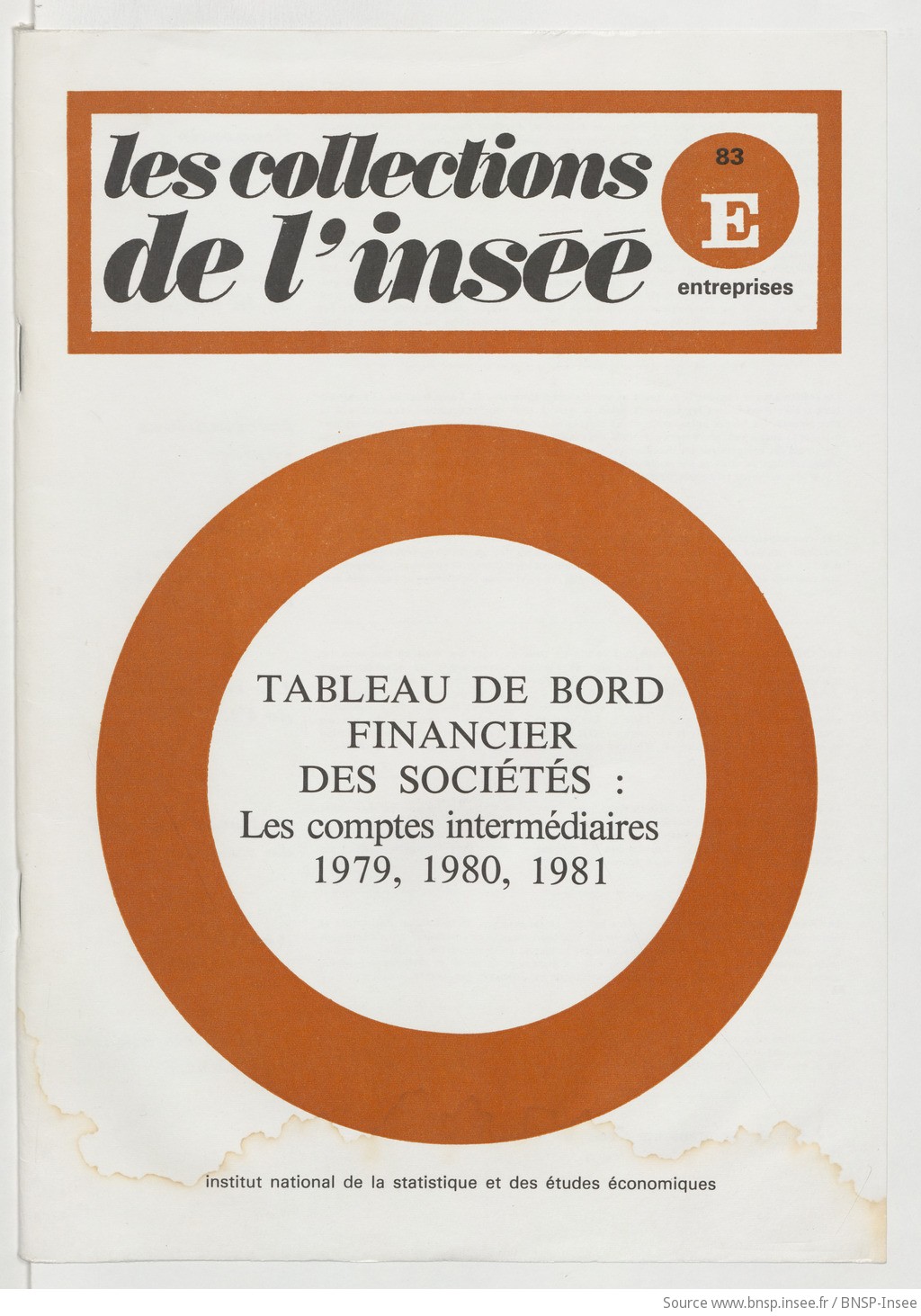 Tableau de bord financier des sociétés : les comptes intermédiaires 1979, 1980, 1981 / Institut national de la statistique et des études économiques - vue 1 - page NP