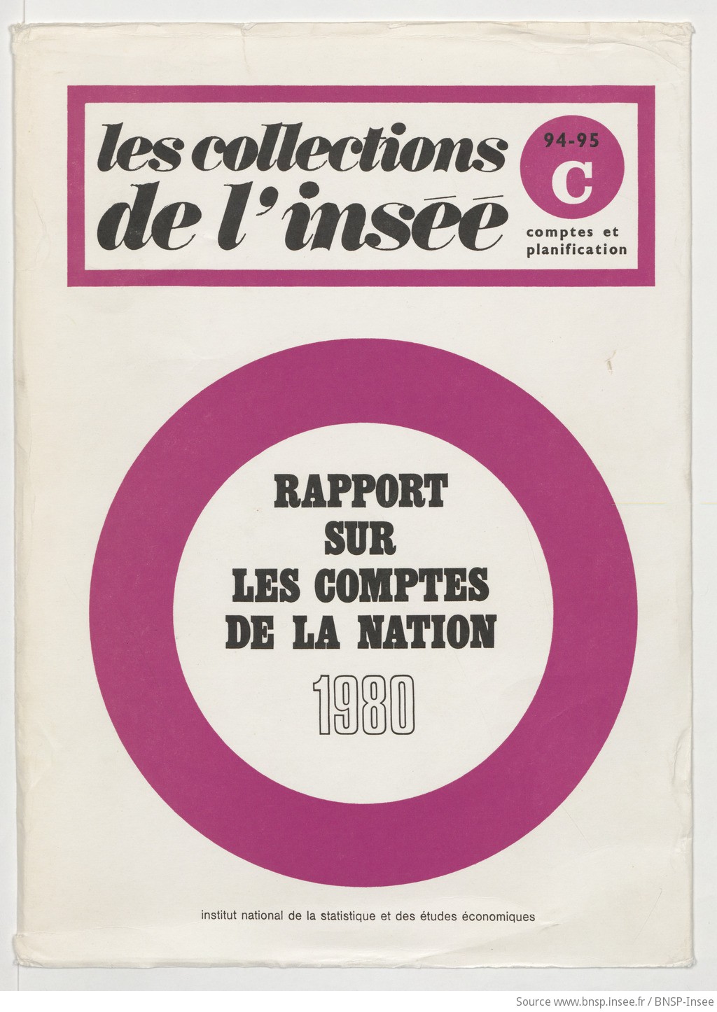 Rapport sur les comptes de la nation de l'année 1980 / Institut national de la statistique et des études économiques - vue 1 - page NP